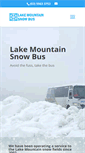 Mobile Screenshot of lakemountainsnowbus.com